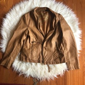 Vintage brown faux leather jacket by Big Chill
